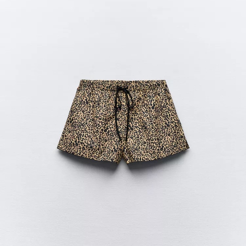 ZARA Animal Print Women's Shorts